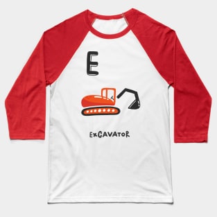 Cool Excavator E Baseball T-Shirt